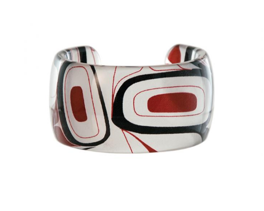 Bracelet, Cuff Collection-Kelly Robinson (Red/Wht/Blk)