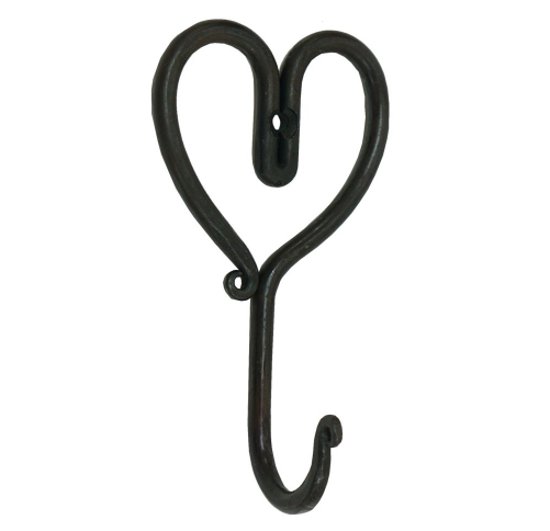 Twisted Metal Hook, Hand Forged, Cast Iron – Heartstrings Home