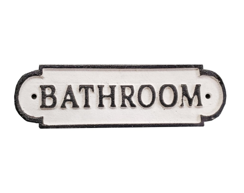 Bathroom, Plaque-Cast Iron