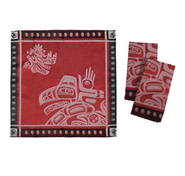 Napkins (Cloth), Running Raven - (Morgan Green)