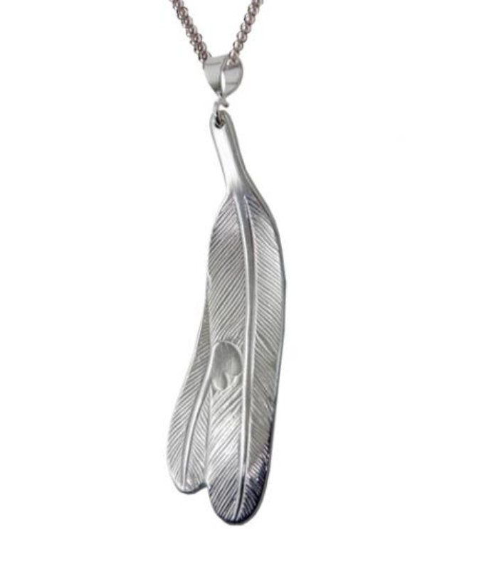 Necklace, Eagle Feathers-Bill Helin