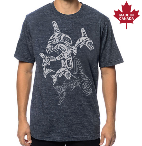 T-Shirt, Orca Family-Paul Windsor
