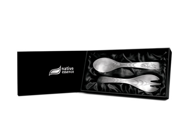 Pewter Serving Set, Salmon Spirit-Francis Horne Sr.