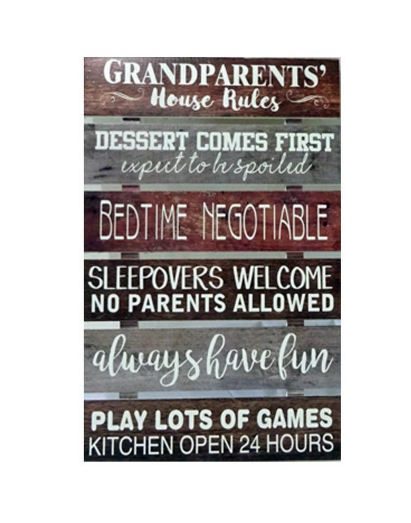 Wall Decor, Grandparents House Rules...