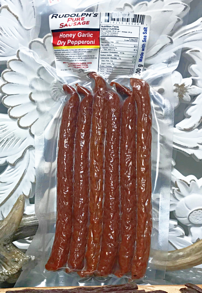 Rudolph's Pure Sausage, Honey Garlic Dry Pepperoni