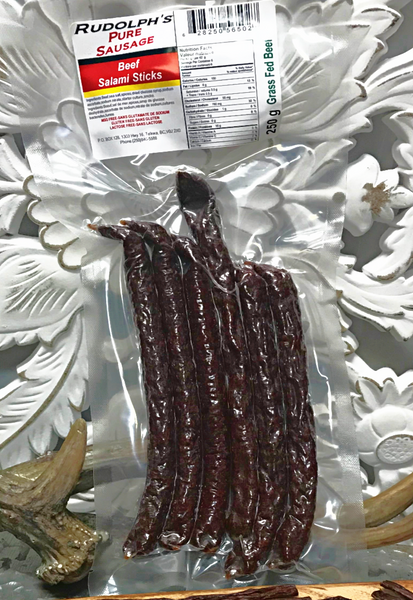 Rudolph's Pure Sausage, Beef Salami Sticks