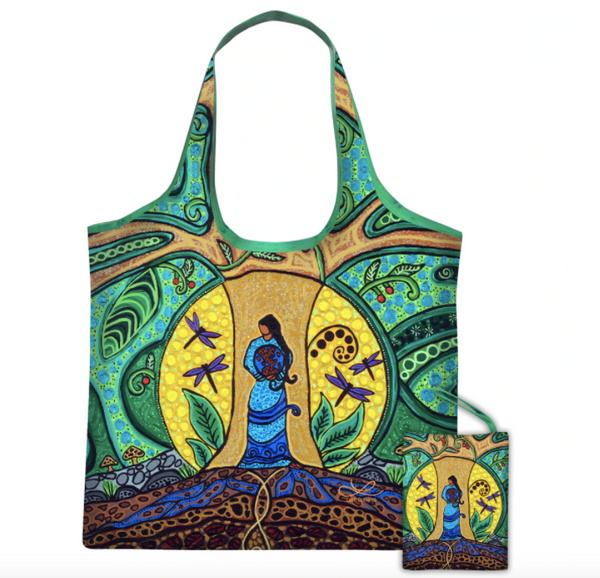 Reusable Bag, Strong Earth Woman - Leah Dorion