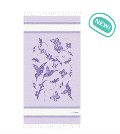 Cotton Towel (Artisan), Hummingbird - Simone Diamond