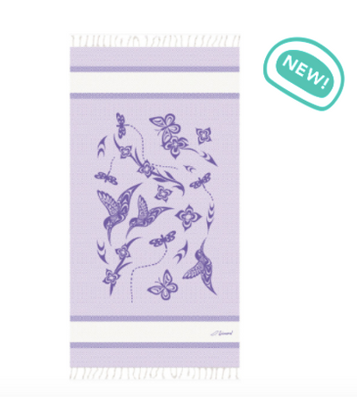 Cotton Towel (Large), Hummingbird