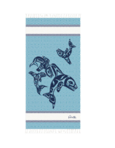 Cotton Towel (Small), Orca Family