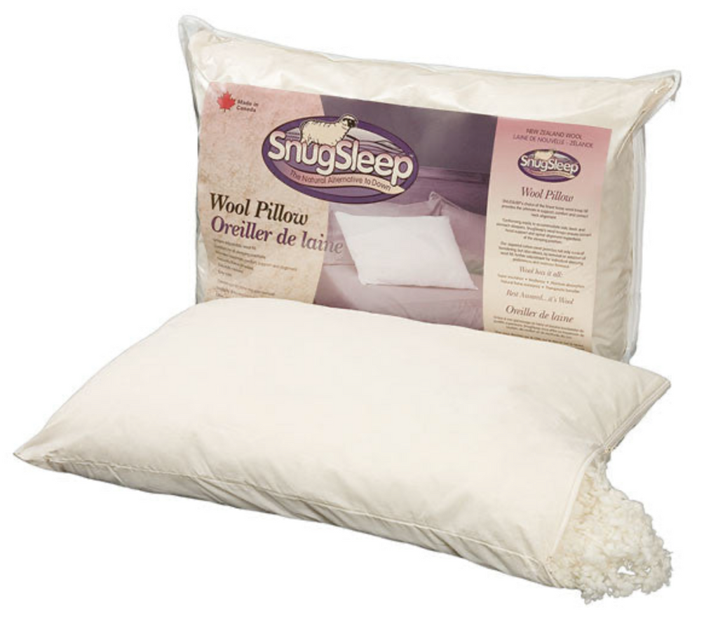 Natural sales wool pillow