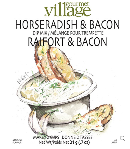 Gourmet du Village, Dip Mix, Horseradish & Bacon