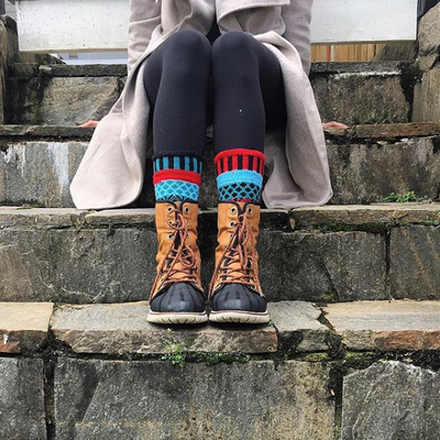 Solmate Mismatched Crew Socks, Northern Sun