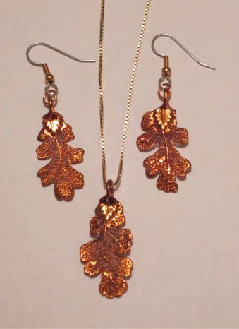 Necklace, B.C Sugar Maple-Frosted Leaves