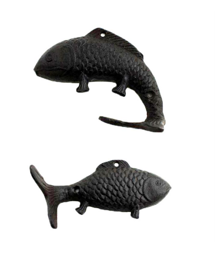 Fish Hook, Cast Iron – Heartstrings Home Decor & Gifts