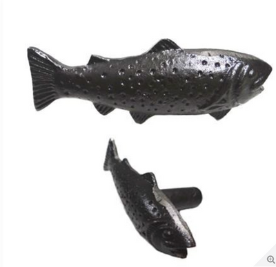 Pull Knob, Fish-Cast Iron