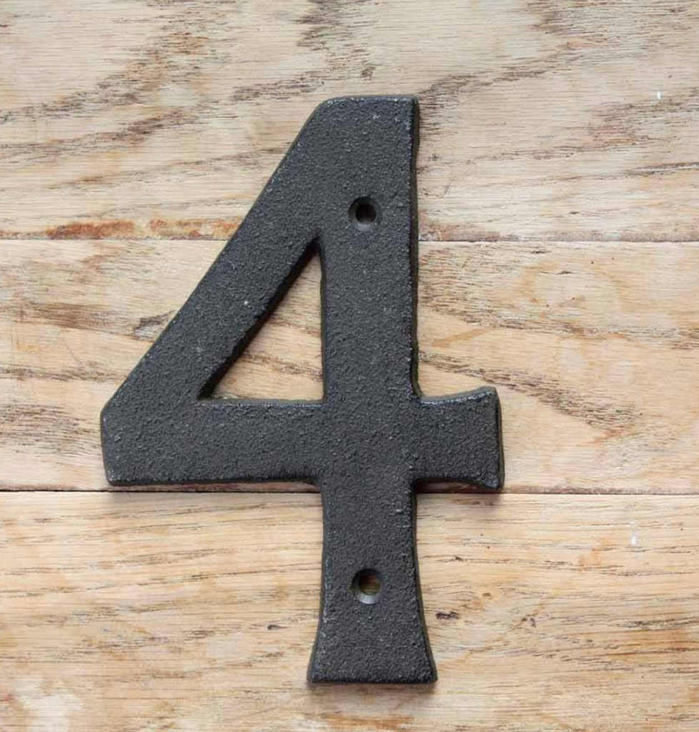 House Numbers, Cast Iron