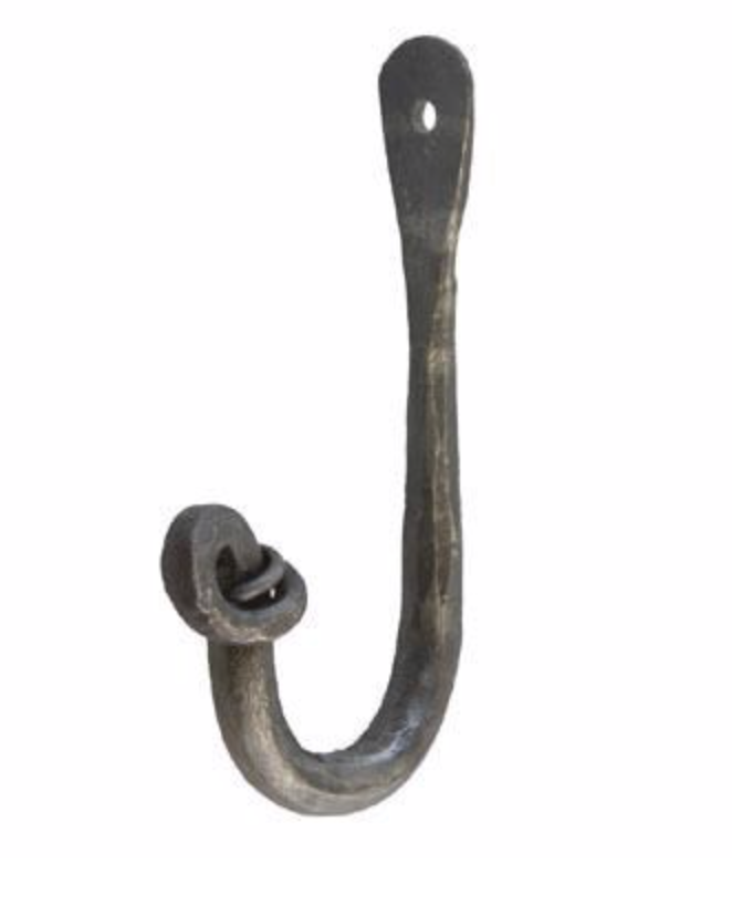 Knot Metal Hook, Hand Forged, Cast Iron