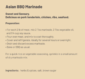 Spice Works- Asian BBQ Marinade