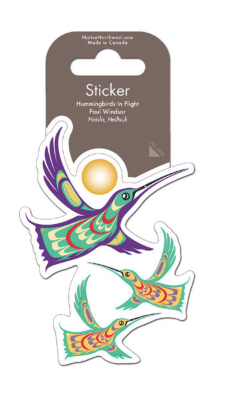 Sticker, Hummingbirds in Flight-Paul Windsor
