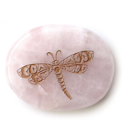 Spirit Stone- Rose Quartz, Dragonfly