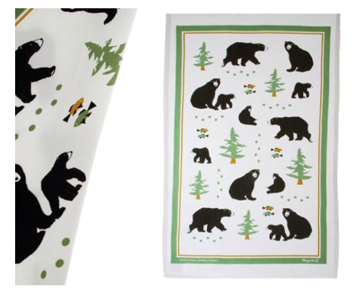 Tea Towel, Black Bear