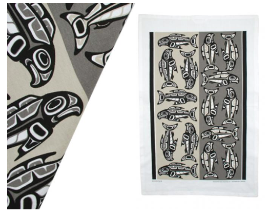Tea Towel, Salmon-Jim Charlie