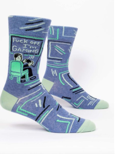Socks, Men's (Adults Only)-Blue Q