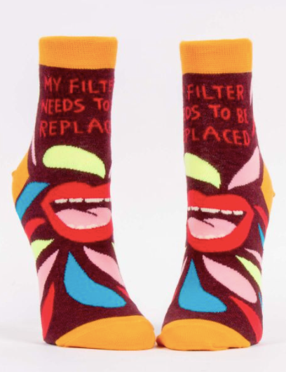 Socks, Ladies-Blue Q