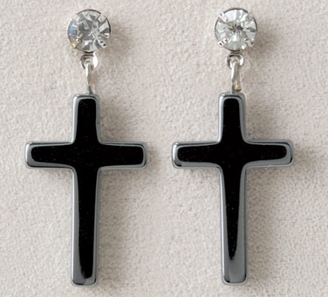 Earrings, Hematite Collection