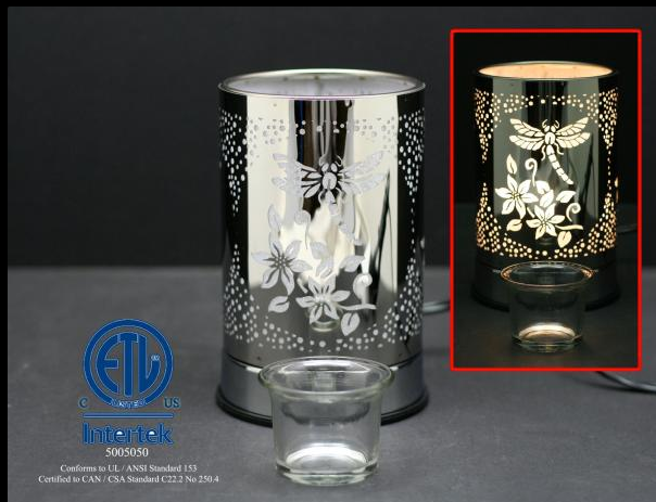 Touch Lamp w/ Ess Oil/Wax Holder, Birds & Bugs Collection