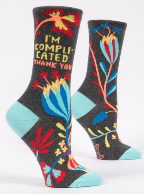 Socks, Ladies-Blue Q