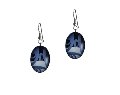 Earrings, Corrine Hunt-Silk Inspired Collection (Blue)