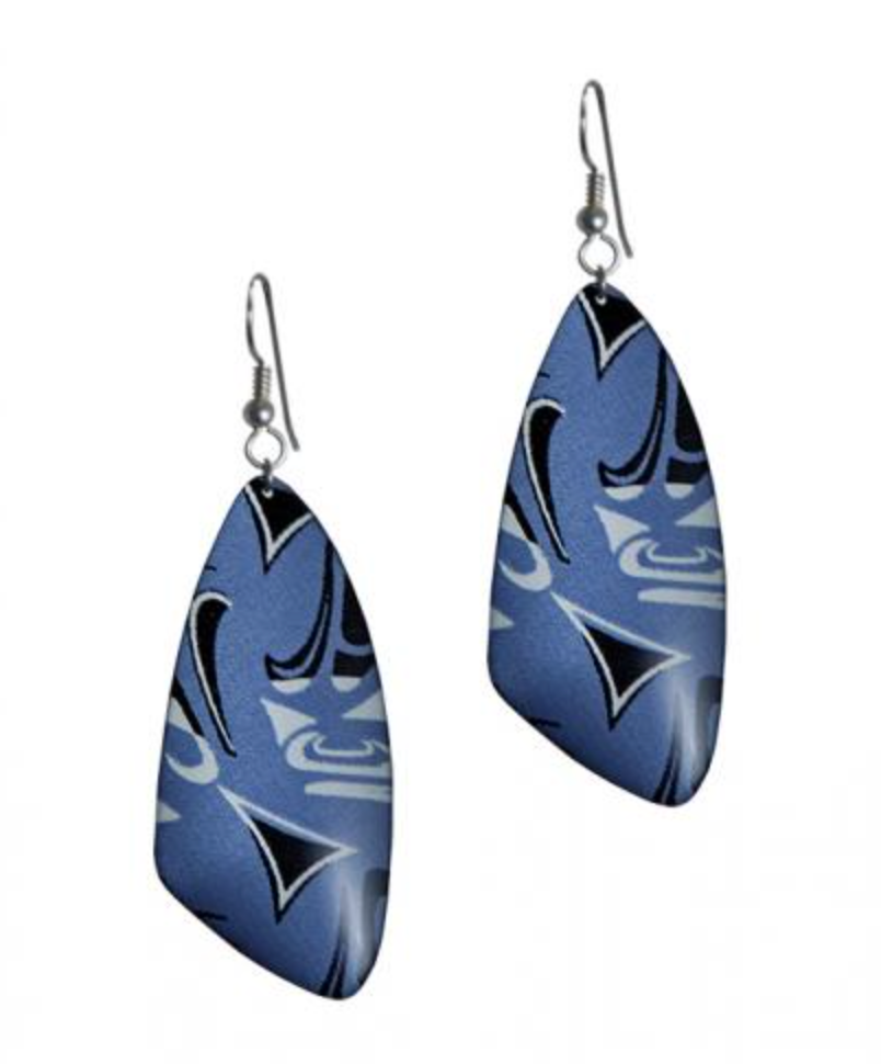 Earrings, Corrine Hunt-Silk Inspired Collection (Blue)