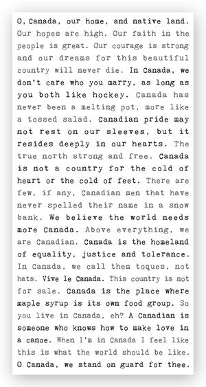 Cedar Mtn- Wall Art, O' Canada