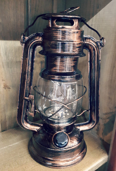 LED Lantern w/ Dimmer, Bronze